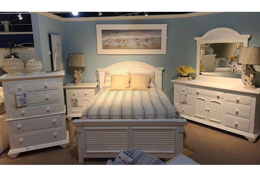 Cottage Traditions 4 Pc Cottage Bedroom by American Woodcrafters at Esprit Decor Home Furnishings